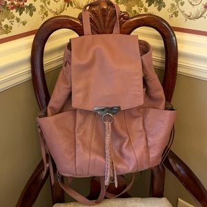 Lavender leather Kooba backpack shoulder bag EUC